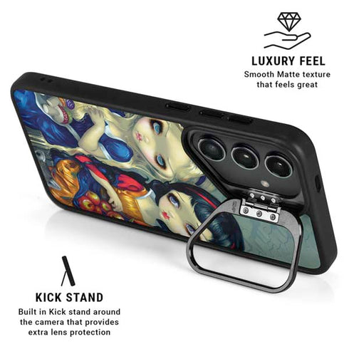 Alice & Snow Fairy Tail with Cat and Raccoon by Jasmine Becket-Griffith Galaxy S25 Ultra Kickstand Case