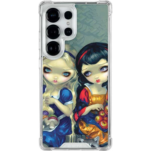 Alice & Snow Fairy Tail with Cat and Raccoon by Jasmine Becket-Griffith Galaxy S25 Ultra Clear Case