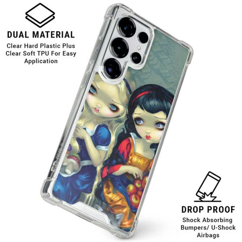 Alice & Snow Fairy Tail with Cat and Raccoon by Jasmine Becket-Griffith Galaxy S25 Ultra Clear Case