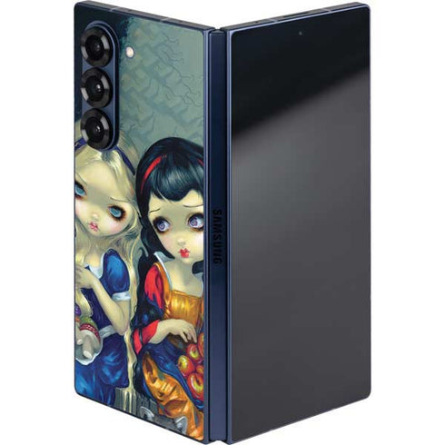 Alice & Snow Fairy Tail with Cat and Raccoon by Jasmine Becket-Griffith Galaxy Z Fold6 Skin