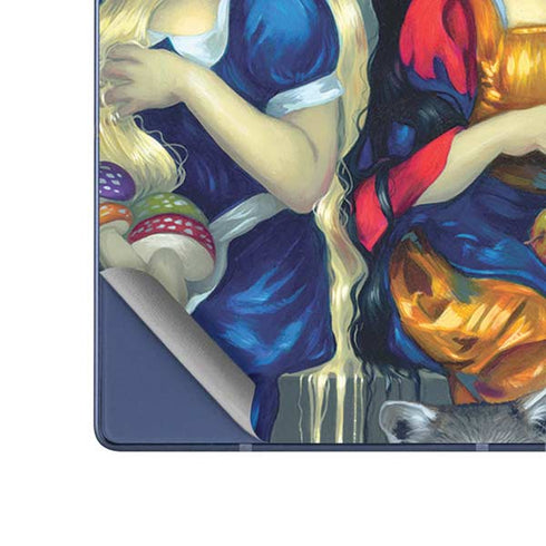 Alice & Snow Fairy Tail with Cat and Raccoon by Jasmine Becket-Griffith Galaxy Z Fold6 Skin