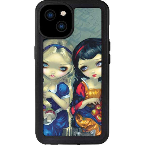 Alice & Snow Fairy Tail with Cat and Raccoon by Jasmine Becket-Griffith iPhone 15 Plus Waterproof Case