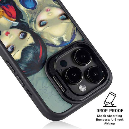 Alice & Snow Fairy Tail with Cat and Raccoon by Jasmine Becket-Griffith iPhone 15 Pro Kickstand Case