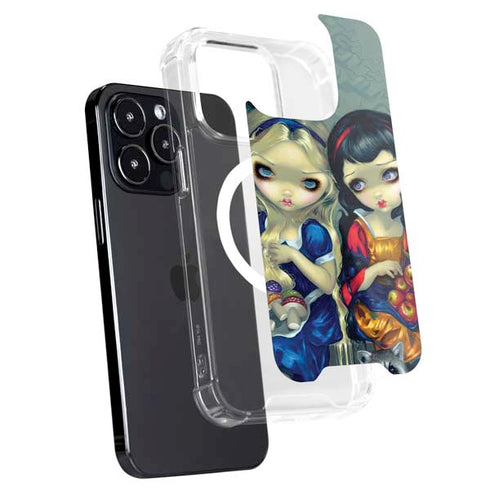 Alice & Snow Fairy Tail with Cat and Raccoon by Jasmine Becket-Griffith iPhone 16 Pro MagSafe Case