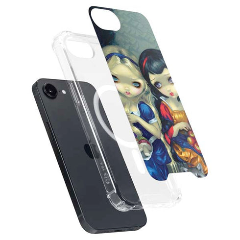 Alice & Snow Fairy Tail with Cat and Raccoon by Jasmine Becket-Griffith iPhone 16e MagSafe Case