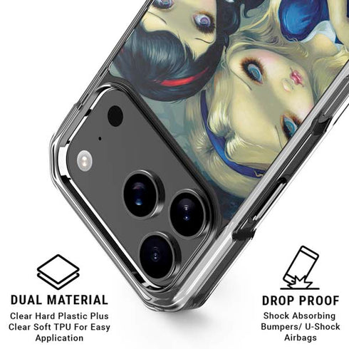 Alice & Snow Fairy Tail with Cat and Raccoon by Jasmine Becket-Griffith iPhone 18 Pro Clear Case