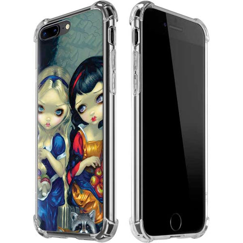 Alice & Snow Fairy Tail with Cat and Raccoon by Jasmine Becket-Griffith iPhone Cases