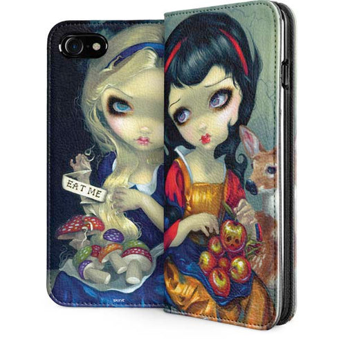 Alice & Snow Fairy Tail with Cat and Raccoon by Jasmine Becket-Griffith iPhone Cases