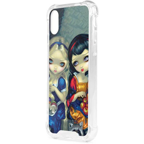 Alice & Snow Fairy Tail with Cat and Raccoon by Jasmine Becket-Griffith iPhone XS Clear Case