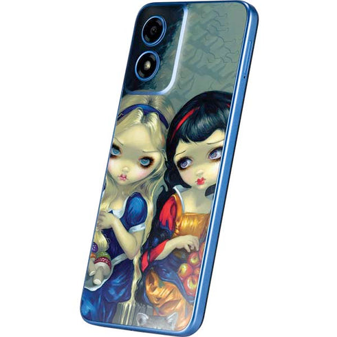 Alice & Snow Fairy Tail with Cat and Raccoon by Jasmine Becket-Griffith Moto G Play 4G (2024) Skin