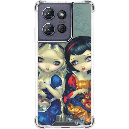 Alice & Snow Fairy Tail with Cat and Raccoon by Jasmine Becket-Griffith Moto G Stylus 5G (2025) Clear Case