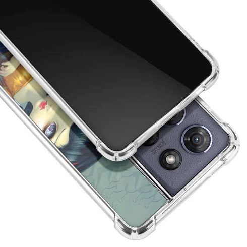 Alice & Snow Fairy Tail with Cat and Raccoon by Jasmine Becket-Griffith Moto G Stylus 5G (2025) Clear Case