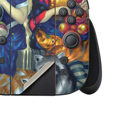 Alice & Snow Fairy Tail with Cat and Raccoon by Jasmine Becket-Griffith Nintendo Switch 2 (2025) Joy-Con Controller Skin