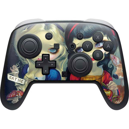 Alice & Snow Fairy Tail with Cat and Raccoon by Jasmine Becket-Griffith Nintendo Skins