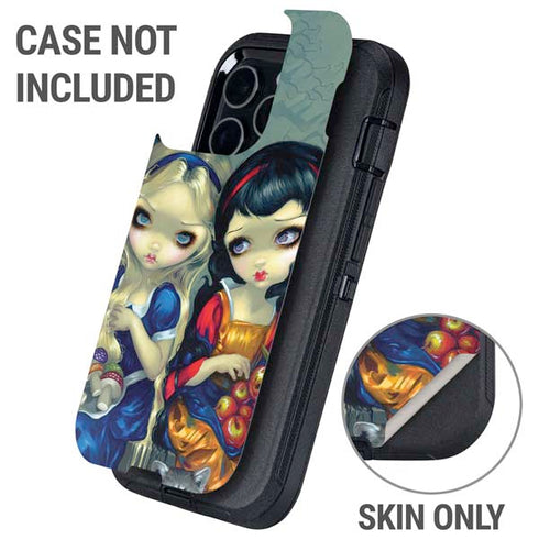 Alice & Snow Fairy Tail with Cat and Raccoon by Jasmine Becket-Griffith Otterbox Defender iPhone Skin