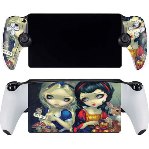 Alice & Snow Fairy Tail with Cat and Raccoon by Jasmine Becket-Griffith PlayStation PS5 Skins