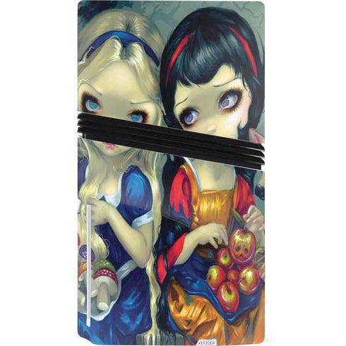 Alice & Snow Fairy Tail with Cat and Raccoon by Jasmine Becket-Griffith PS5 Pro Disk Bundle Skin