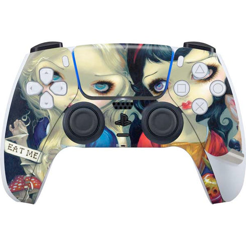 Alice & Snow Fairy Tail with Cat and Raccoon by Jasmine Becket-Griffith PS5 Pro Disk Bundle Skin