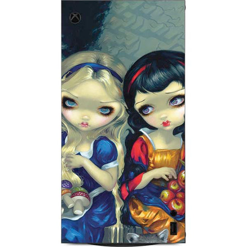 Alice & Snow Fairy Tail with Cat and Raccoon by Jasmine Becket-Griffith XBox Series X Digital Edition Console Skin