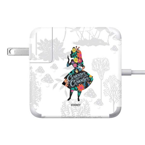 Disney Alice in Wonderland (animated) Silhouette Curiouser and Curiouser 85W Power Adapter (15 and 17 inch MacBook Pro Charger) Skin