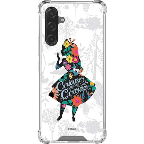 Disney Alice in Wonderland (animated) Silhouette Curiouser and Curiouser Galaxy A17 Clear Case