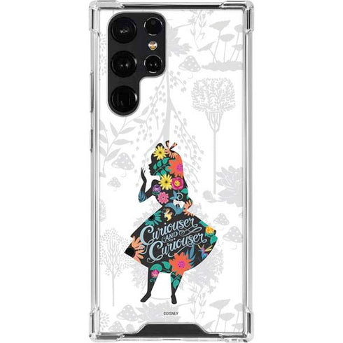Disney Alice in Wonderland (animated) Silhouette Curiouser and Curiouser Galaxy S23 Ultra Clear Case