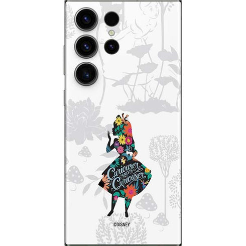 Disney Alice in Wonderland (animated) Silhouette Curiouser and Curiouser Galaxy Skins