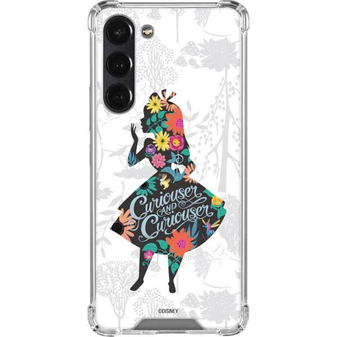 Disney Alice in Wonderland (animated) Silhouette Curiouser and Curiouser Galaxy S24 FE Clear Case