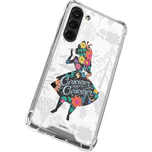 Disney Alice in Wonderland (animated) Silhouette Curiouser and Curiouser Galaxy S24 FE Clear Case