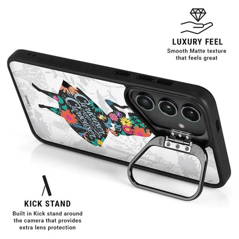 Disney Alice in Wonderland (animated) Silhouette Curiouser and Curiouser Galaxy S24 FE Kickstand Case