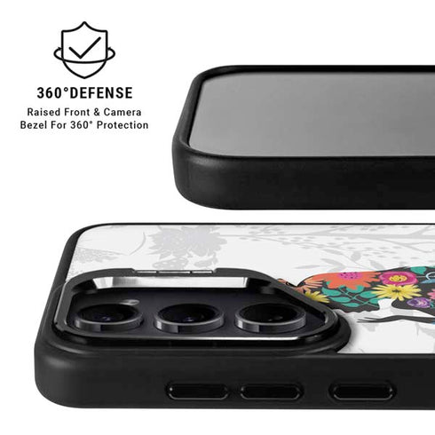 Disney Alice in Wonderland (animated) Silhouette Curiouser and Curiouser Galaxy S24 FE Kickstand Case