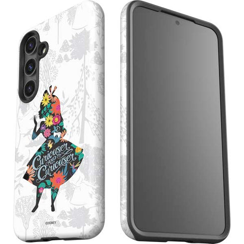 Disney Alice in Wonderland (animated) Silhouette Curiouser and Curiouser Galaxy S25 Plus Impact Case