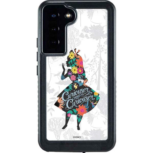 Disney Alice in Wonderland (animated) Silhouette Curiouser and Curiouser Galaxy S24 Plus Waterproof Case
