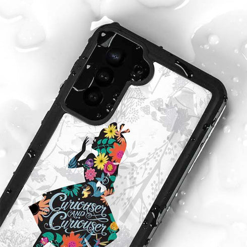 Disney Alice in Wonderland (animated) Silhouette Curiouser and Curiouser Galaxy S24 Plus Waterproof Case