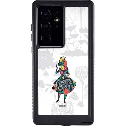 Disney Alice in Wonderland (animated) Silhouette Curiouser and Curiouser Galaxy S24 Ultra Waterproof Case