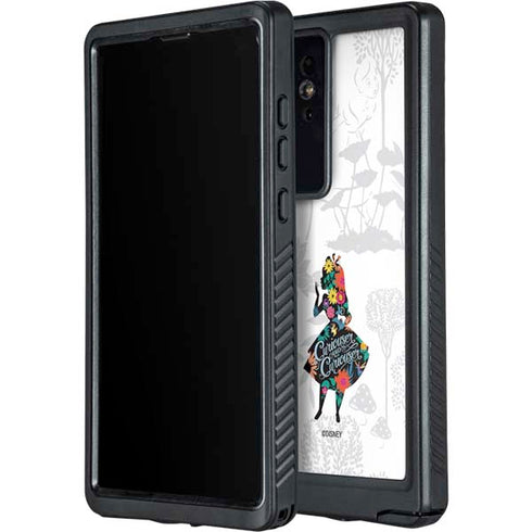 Disney Alice in Wonderland (animated) Silhouette Curiouser and Curiouser Galaxy S24 Ultra Waterproof Case