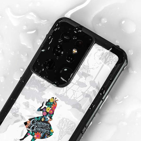 Disney Alice in Wonderland (animated) Silhouette Curiouser and Curiouser Galaxy S24 Ultra Waterproof Case
