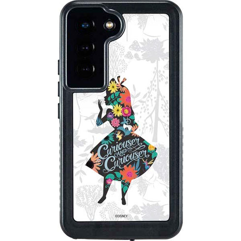 Disney Alice in Wonderland (animated) Silhouette Curiouser and Curiouser Galaxy S24 Waterproof Case