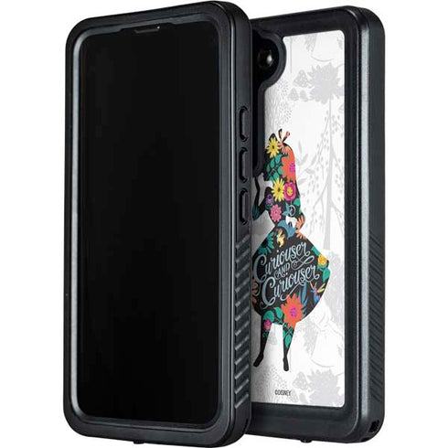 Disney Alice in Wonderland (animated) Silhouette Curiouser and Curiouser Galaxy S24 Waterproof Case