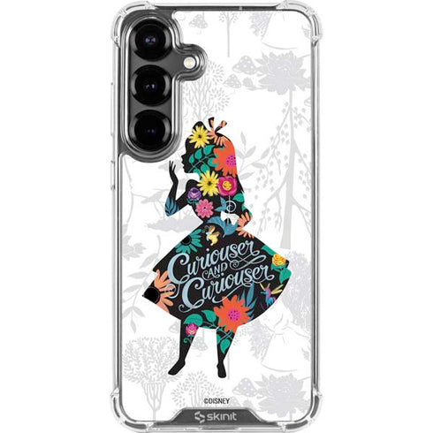 Disney Alice in Wonderland (animated) Silhouette Curiouser and Curiouser Galaxy S26 Clear Case