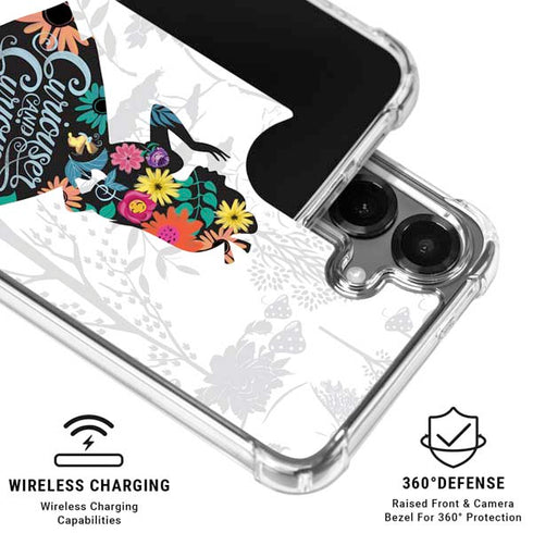 Disney Alice in Wonderland (animated) Silhouette Curiouser and Curiouser Galaxy S26 Clear Case
