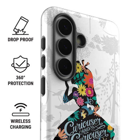Disney Alice in Wonderland (animated) Silhouette Curiouser and Curiouser Galaxy S26 Impact Case