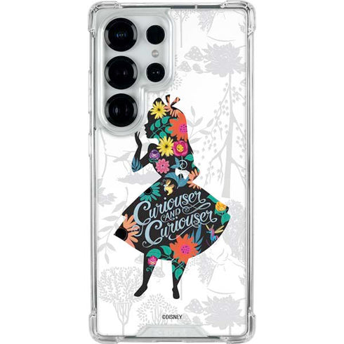 Disney Alice in Wonderland (animated) Silhouette Curiouser and Curiouser Galaxy S26 Ultra Clear Case