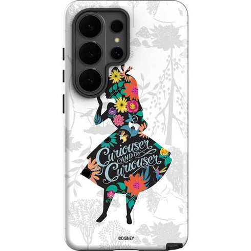 Disney Alice in Wonderland (animated) Silhouette Curiouser and Curiouser Galaxy S26 Ultra Impact Case