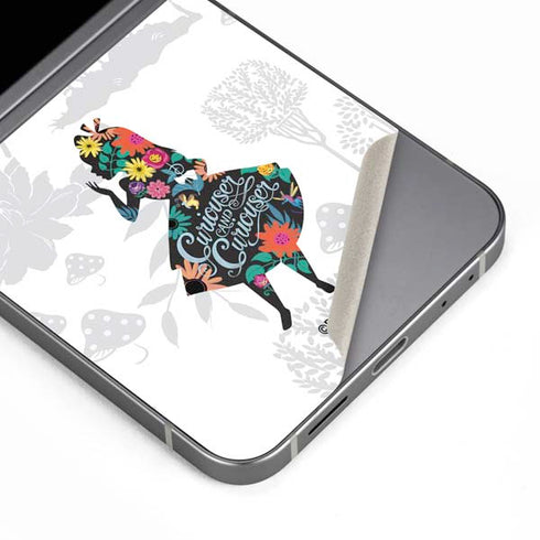 Disney Alice in Wonderland (animated) Silhouette Curiouser and Curiouser Galaxy Z Flip6 Skin