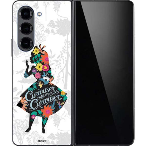 Disney Alice in Wonderland (animated) Silhouette Curiouser and Curiouser Galaxy Z Fold5 5G Skin