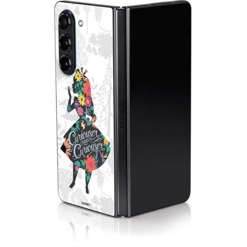 Disney Alice in Wonderland (animated) Silhouette Curiouser and Curiouser Galaxy Z Fold5 5G Skin