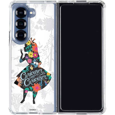Disney Alice in Wonderland (animated) Silhouette Curiouser and Curiouser Galaxy Z Fold6 Clear Case