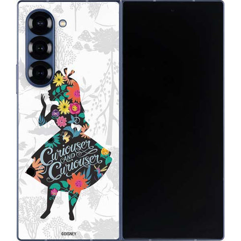 Disney Alice in Wonderland (animated) Silhouette Curiouser and Curiouser Galaxy Z Fold6 Skin