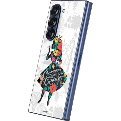 Disney Alice in Wonderland (animated) Silhouette Curiouser and Curiouser Galaxy Z Fold6 Skin